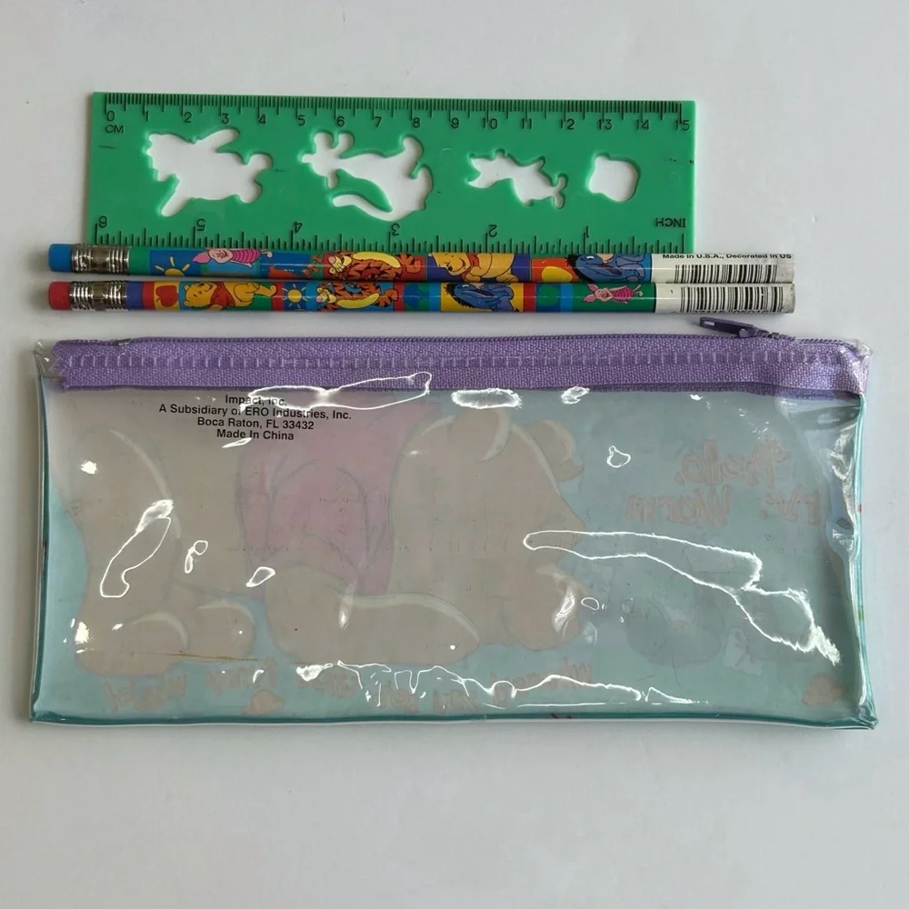 Winnie the Pooh Pencil Pouch and Pencils